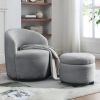 [Video] Welike Swivel barrel chair, living room swivel chair with round storage chair, 360 ¬∞ swivel club chair, nursery, bedroom, office