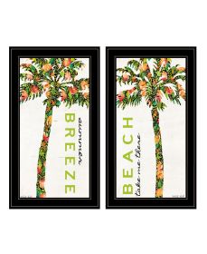 Trendy Decor 4U "Beach & Summer Breeze- Take Me There" Framed Wall Art for Living Room, Wall Art Print for Home Decor