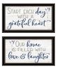 Trendy Decor 4U "Grateful Heart" Framed Wall Art for Living Room, Wall Art Print for Home Decor, Bedroom Wall Art by Susie Boyer