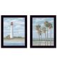 Trendy Decor 4U "Beach Days" Framed Wall Art for Living Room, Wall Art Print for Home Decor, Bedroom Wall Art by Georgia Janisse