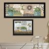 Trendy Decor 4U "Bath Time-Dream, Soak and Relax" Framed Wall Art for Living Room, Wall Art Print for Home Decor, Bedroom Wall Art by Pam Britton