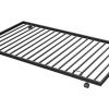 Metal bunk bed with Trundle/ Sturdy Metal Frame/ Noise-Free Wood Slats/ Comfortable Textilene Guardrail/ 2 side Ladders/ Space-Saving Trundle/ Bunk Be