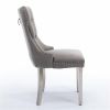 Furniture, Collection Modern, High-end Tufted Solid Wood Contemporary Velvet Upholstered Dining Chair with Chrome Stainless Steel Plating Legs