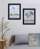 Trendy Decor 4U "Beach Days" Framed Wall Art for Living Room, Wall Art Print for Home Decor, Bedroom Wall Art by Georgia Janisse