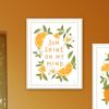 Trendy Decor 4U "Sunshine on My Mind- Oranges" Framed Wall Art for Living Room, Wall Art Print for Home Decor, Bedroom Wall Art by House Fenway