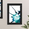 Trendy Decor 4U "Abstract Ocean Living" Framed Wall Art for Living Room, Wall Art Print for Home Decor, Bedroom Wall Art by Kamdon Kreations