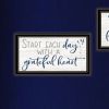 Trendy Decor 4U "Grateful Heart" Framed Wall Art for Living Room, Wall Art Print for Home Decor, Bedroom Wall Art by Susie Boyer
