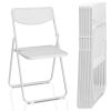 6 Pack Plastic Folding Chairs, Lightweight Stackable Commercial Chairs, Portable Event Seats Indoor Outdoor for Home Event Party Picnic School Wedding