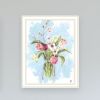 Trendy Decor 4U "Flowers from the Farm" Framed Wall Art for Living Room, Wall Art Print for Home Decor, Bedroom Wall Art by Jennifer Holden