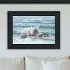 Trendy Decor 4U "Steadfast in the Waves" Framed Wall Art for Living Room, Wall Art Print for Home Decor, Bedroom Wall Art by Georgia Janisse