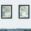Trendy Decor 4U "Country Crock of Florals and Berries" Framed Wall Art for Living Room, Wall Art Print for Home Decor