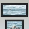 Trendy Decor 4U "Steadfast in the Waves" Framed Wall Art for Living Room, Wall Art Print for Home Decor, Bedroom Wall Art by Georgia Janisse
