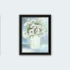 Trendy Decor 4U "Country Crock of Florals and Berries" Framed Wall Art for Living Room, Wall Art Print for Home Decor